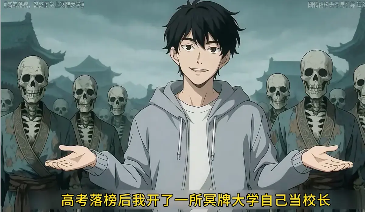 《高考落榜，忽悠同学上冥牌大学》全集高清免费播放-高考落榜生的逆袭之路-冥牌大学奇幻校园动漫-最新番剧在线观看