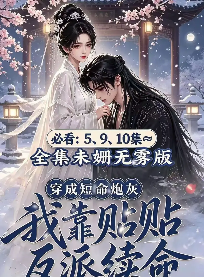 穿成短命炮灰我靠贴贴反派续命AI漫剧黄果版未删减完整版在线免费看无雾全集，穿书炮灰抱对腿反派怀里好续命最新去雾版百度网盘免费分享